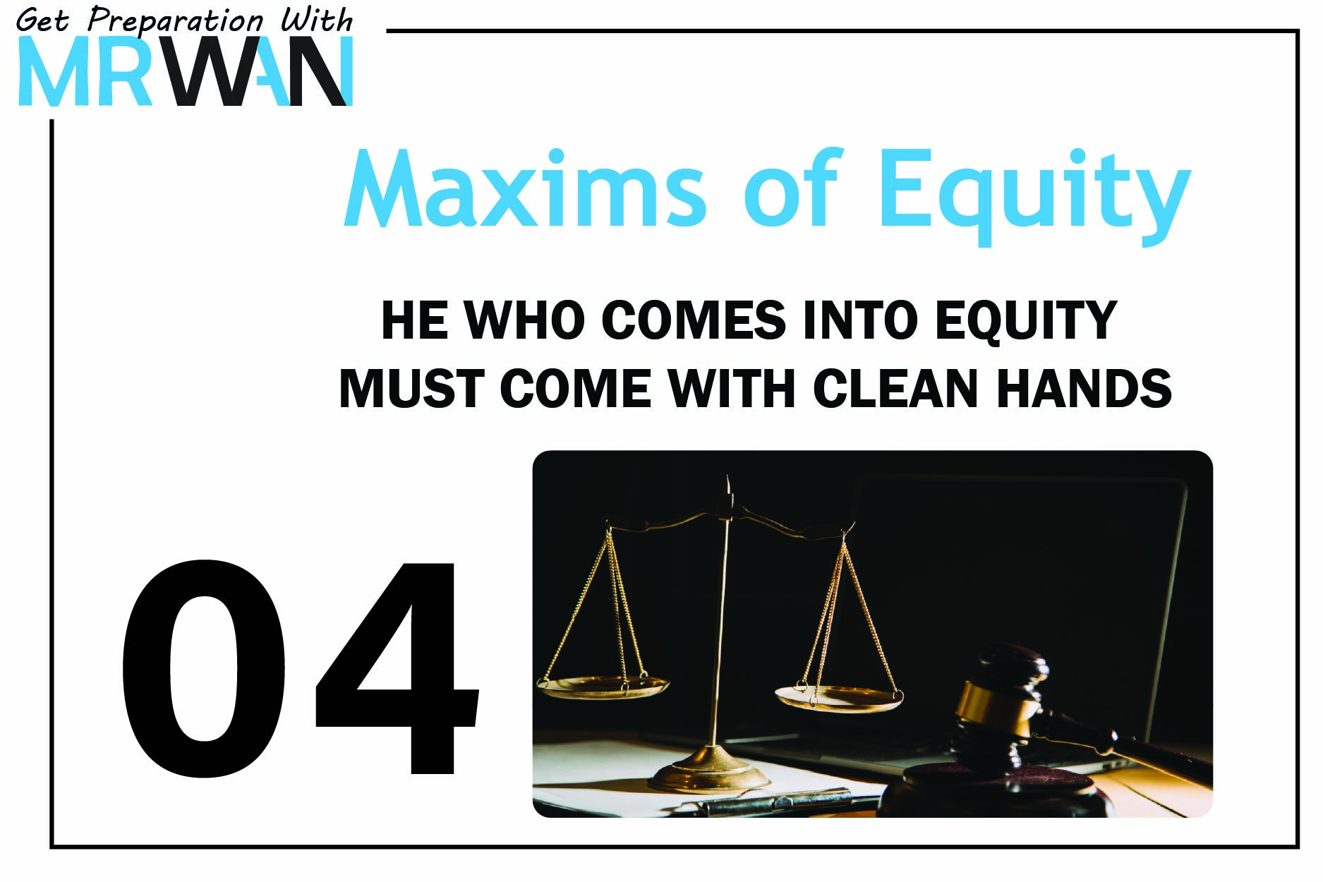 HE WHO SEEKS EQUITY MUST DO EQUITY-01-01